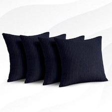 Cushion Covers Stripe Corduroy Cord Jumbo Super Soft 18x18"/ 45x45cm Pillow Case