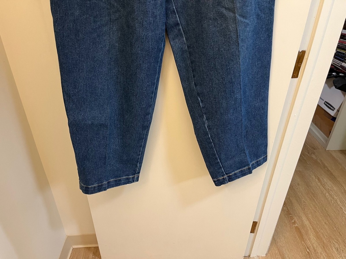 Vintage 90s Men's Karl Kani Denim Blue Jeans 30x33 Metal Plate