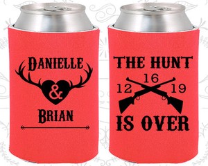Personalized Wedding Koozies Custom Koozie Gift 258 Deer Antler