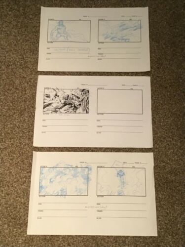 3 Original Marvel Films Comic Book Style Animation Storyboards Wolverine Hulk - Picture 1 of 10