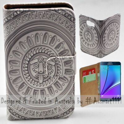 For Samsung Galaxy Note Series - Mayan Sun Stone Print Mobile Phone Case Cover