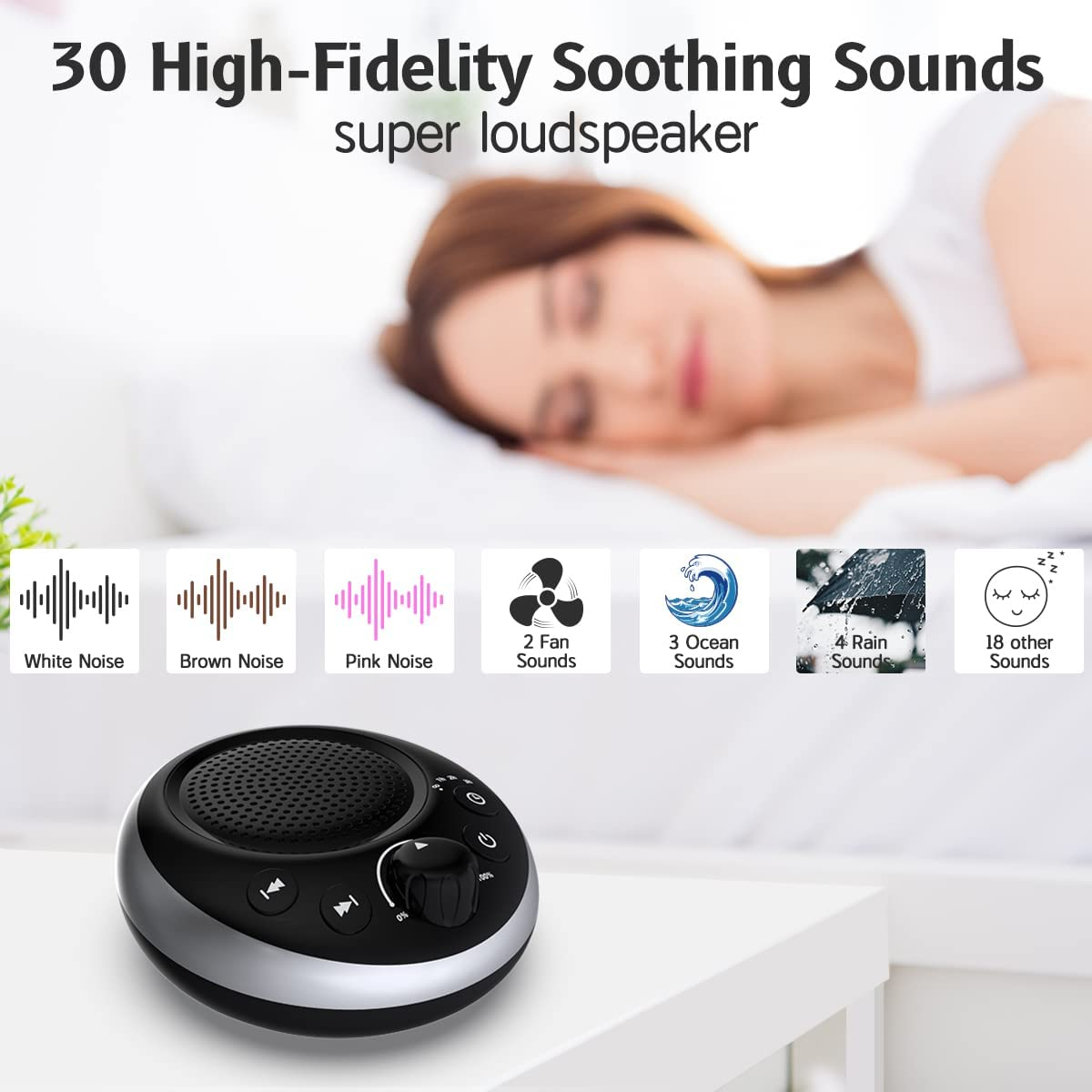 Loud Sound Brown Noise Machine White Noise Machine Nonstop 30 Soothin