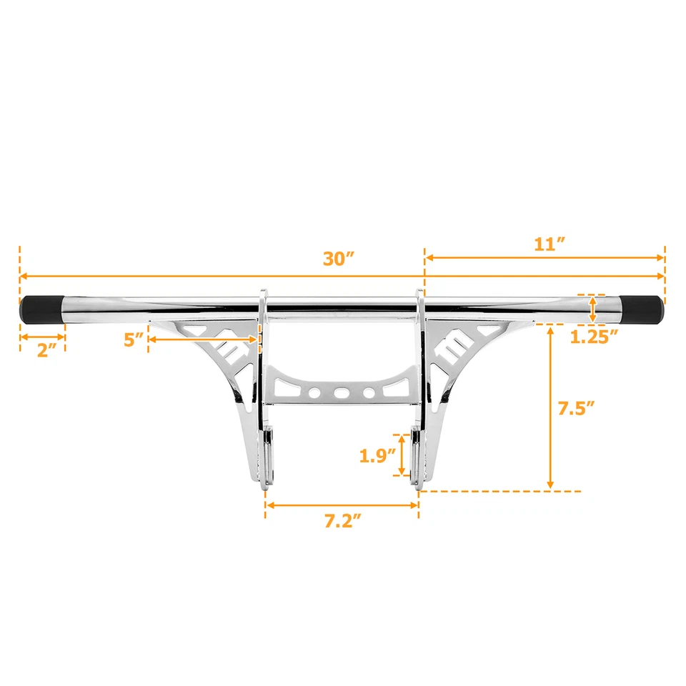 1.25" Highway Peg Crash Bars Engine Guard For Harley Sportster Iron 883 1200 XL - Imagem 2 de 4