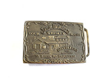 Jack Daniels Whiskey Sour Mash St. Louis Missouri Exposition 1904 Belt Buckle