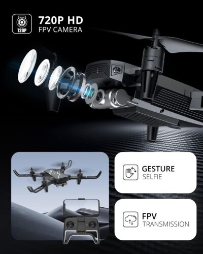 D20 Mini Drone for Kids with 720P HD FPV Camera Remote Control Toys Gifts - Picture 2 of 7