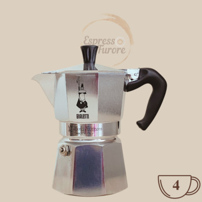 Bialetti Moka Express Herdkanne für 4 Espressotassen