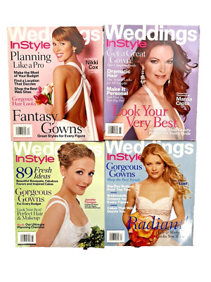 In Style Weddings 2006 - All 4!- Spring Summer Winter Fall InStyle Magazine Lot
