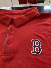 MENS MLB UNDER ARMOUR HEATGEAR BOSTON RED SOX S/S POLO SHIRT RED 5XL NWT  SALE
