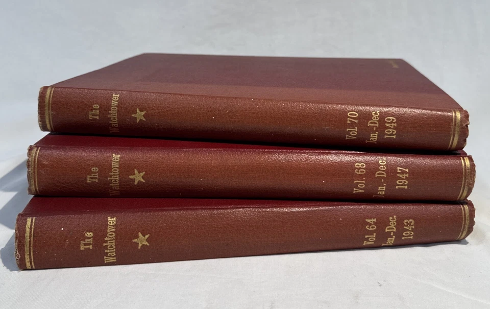 1949 The Watchtower Journal Magazine - Bound 24 Volume Jan-Dec Jehovah Foto 2 de 4