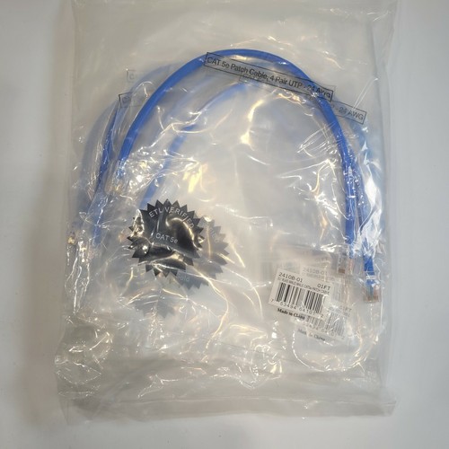 Set of 10 Network Patch Cables 01FT CAT5E 01'RJ45 Male Male Blue CAT5E PATCH CAB - 第 2/3 張圖片