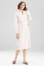 Nwt 140 Natori Serenity Bouquet Pink Soft Warm Knit Sweater Robe Women S