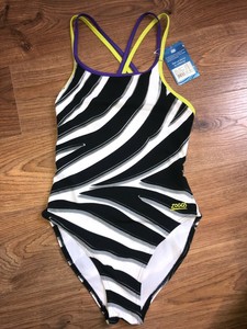 zebra swimming costume