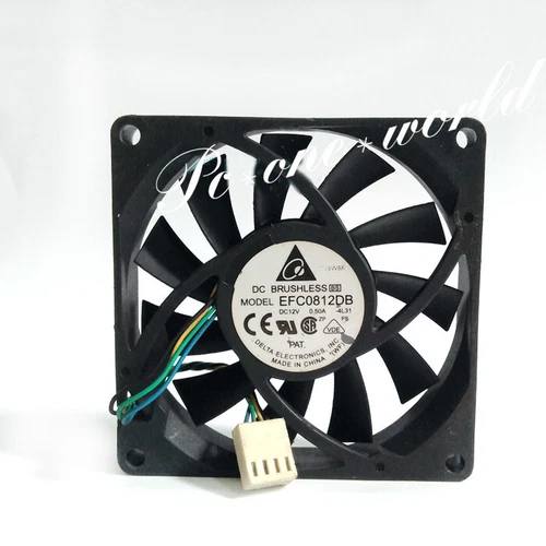 Delta EFC0812DB 8015 12V 0.50A 8CM 80*80*15MM PWM 4pin Large air volume fan