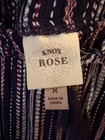 Knox Rose Striped Elastic Waist Pants Beach Boho Size M 32" inseam — photo 4