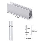 Yescom 20x 2" LED Track Channel 8x12mm Aluminium Mounting Clips for Rope Lights — photo 4