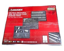 Husky 290 Piece Mechanics Tool Set With EVA Mats Metric & SAE Model H290MTSEVA
