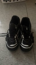 45 EU Bottega Veneta Orbit Sneaker Black/Silver Mens Used w Box