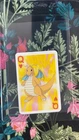 Dragonite Queen Of Hearts 1999 Bicycle Pokemon Mini Playing Cards Red Deck -A613