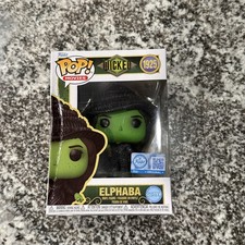 Wicked For Good Funko POP Movies Elphaba #1925 Glitter Version Dented In Box