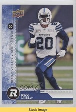 2018 Upper Deck CFL Blue Rico Murray #126 READ o1h