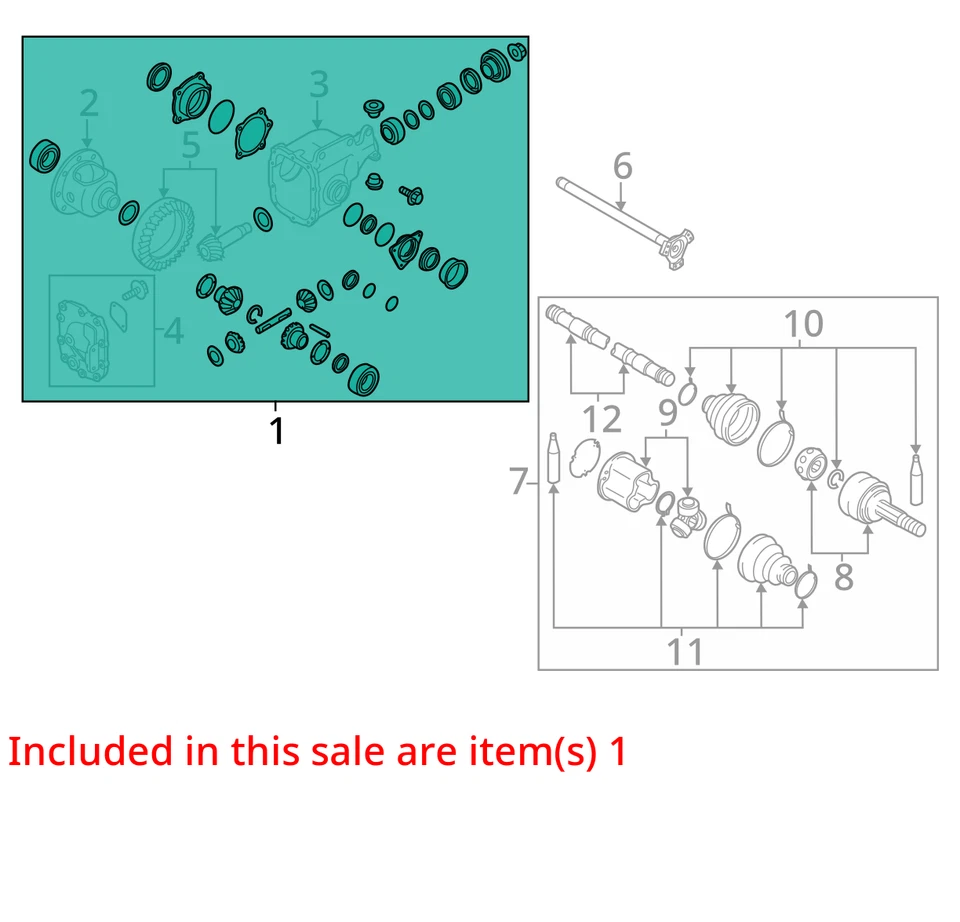 Carrier 3.7L Front 3.357 Ratio Fits 14-19 INFINITI Q70 2532557 Foto 4 de 4