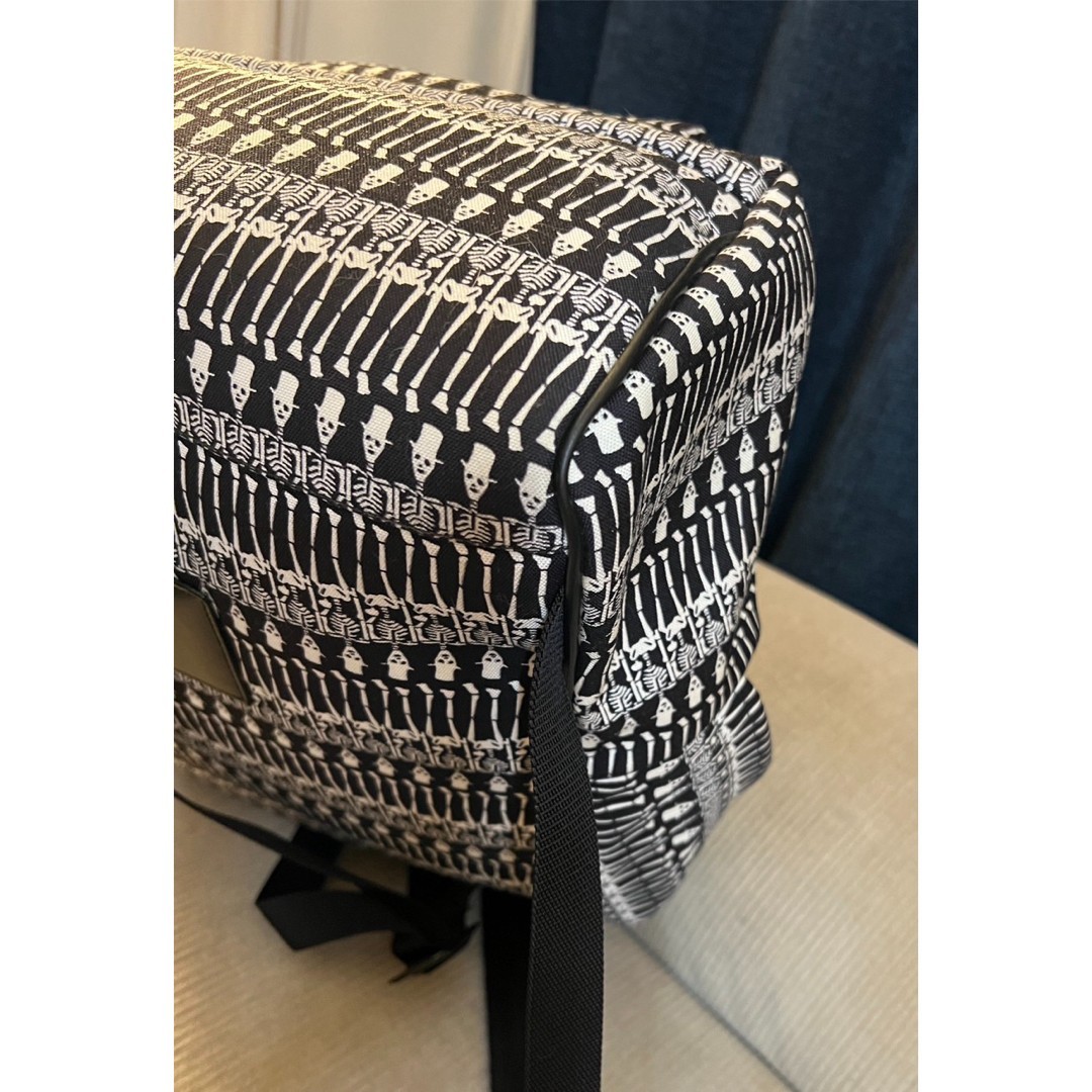 Authentic SAINT LAURENT Skull Pattern Canvas Back… - image 7