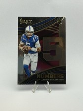 ANTHONY RICHARDSON 2023 Panini Select Numbers Rookie Card RC #NMB-ARI Colts. rookie card picture