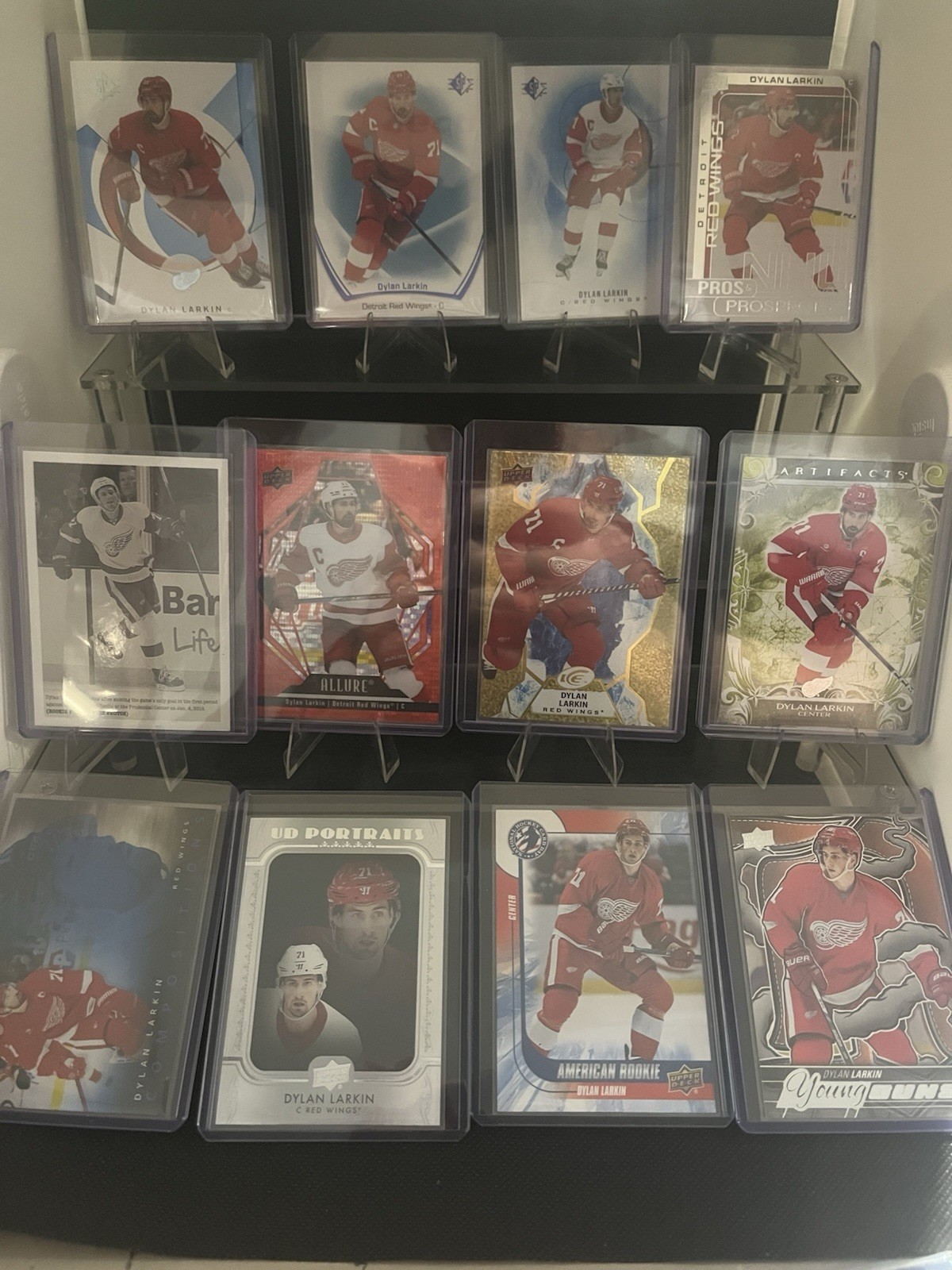 Dylan Larkin Young Guns Card Lot Rookie, UD Exclusives, And More