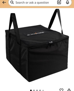 Blackstone 17 Inch Griddle Cover Carry Bag Black Water Resistant Zipper