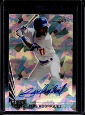 2020 Leaf Metal Draft Luis Rodriguez 1990 Auto Black Crystals #/5