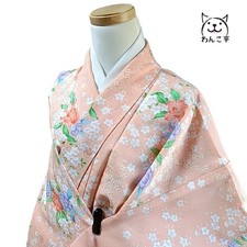 Wankotei Wa59 Kimono, Synthetic Fiber, Washable Kimono, Fine Pattern, Poly