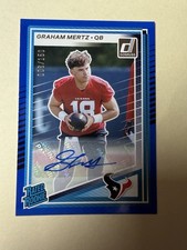 2025 Panini Donruss - Rated Rookie Graham Mertz #347 Blue Autographs /150 (AU,RC