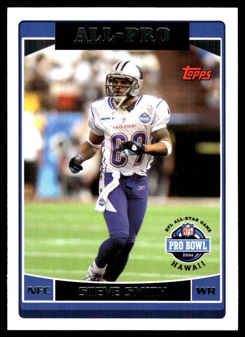 Steve Smith 2006 Topps #301 Panthers NFL READ FREE SHIPPING AutographDen