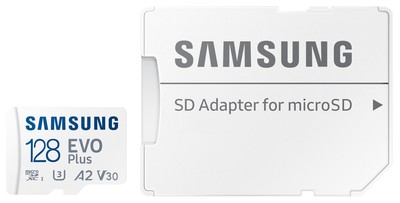 SAMSUNG MicroSDXC-Speicherkarte EVO Plus (2024) 128GB inkl. Adapter