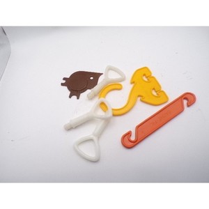 Vintage Tupperware Hang It All CordKeeper Scraper Gadget 3 Handles Set 6 Pieces