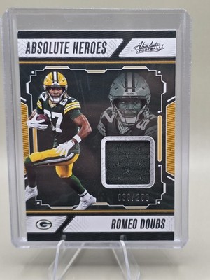 2024 Panini Absolute Football Heroes Memorabilia /250 Romeo Doubs #AHM-RDS 