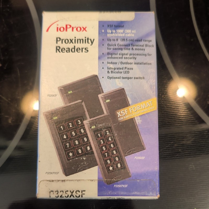 Kantech P325XSF ioProx Proximity Card / Fob Reader XSF 1-Gang DSP 26-bit Wiegand