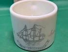 Vintage Old Spice Shaving Mug Ship Friendship Shulton Milk Glass Made in USA