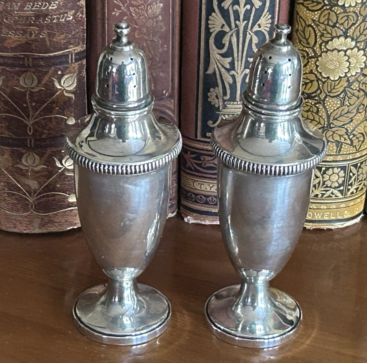 Fisher Sterling Silver In Antique Us Sterling Silver Salt & Pepper