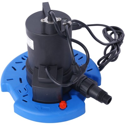 Automatic Swimming Pool Cover Pump 120V Submersible with 3/4 Check Valve Adapter