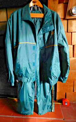 Team USA Olympic Nylon Warm-Up Suit Navy Mesh Lined -Zipper Jacket- Men s 42-44