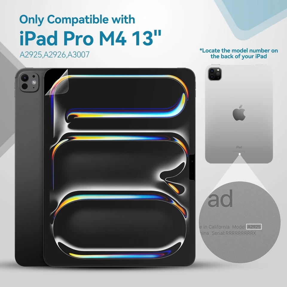 Protector de pantalla Penstudio Paper-Feel para iPad Pro M4 13 pulgadas | Antirreflejo Foto 2 de 4