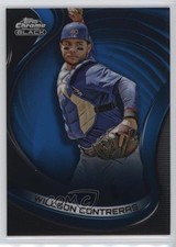 2022 Topps Chrome Black Blue Refractor 13/75 Willson Contreras #36 0c2