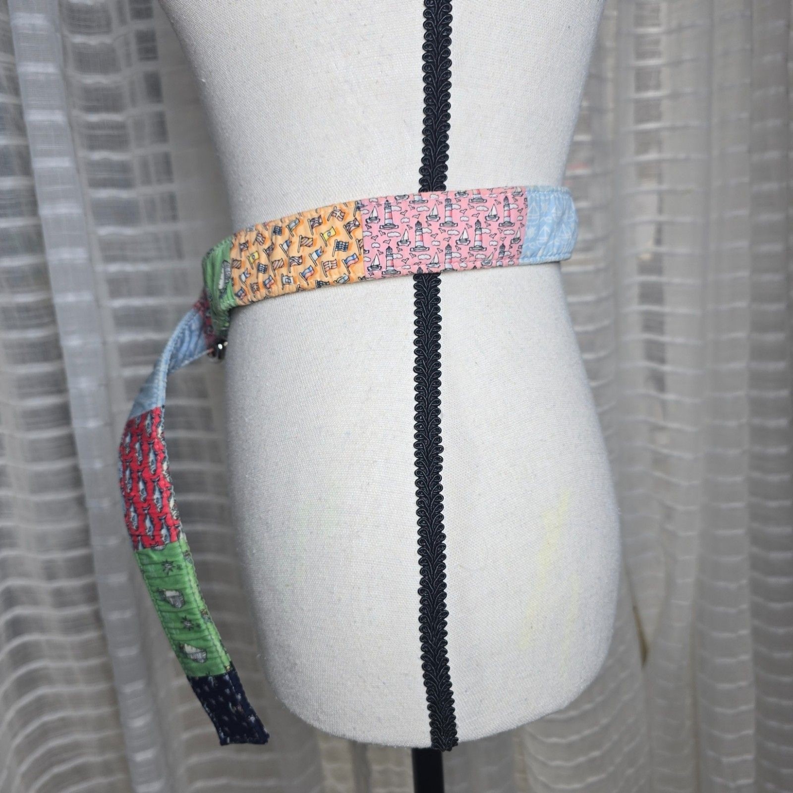 Vineyard Vines Fabric Patchwork D-Ring 100% Cotto… - image 6