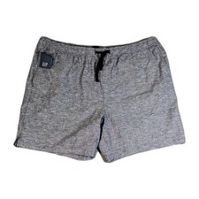 Gap Mens XXL Blue Linen Blend Pull On Shorts Drawstring Casual NWT Beach