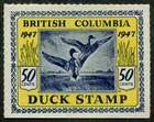 Canada Revenue BCD2 Mint British Columbia Duck Stamp