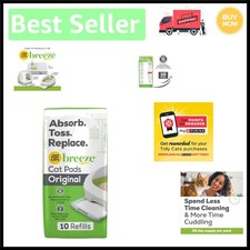 Scented Cat Litter Pad Refills for Purina Breeze - 10 Count Freshness Guaranteed