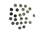 Lot 24 WW2 US Army Military 13 Star Fatigue Uniform Metal Buttons World War Worn