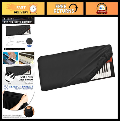 61-Key Piano Keyboard Dust Cover, Anti-Scratch, Soft Touch, Fitted Design, Compa