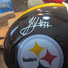 T.J. Watt Signed Pittsburgh Steelers Football Helmet Original (BAS)